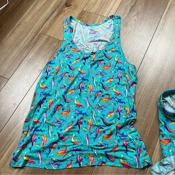 Posh Peanut Lisa Frank Dolphins Womens Pajamas - Picture 4 of 4